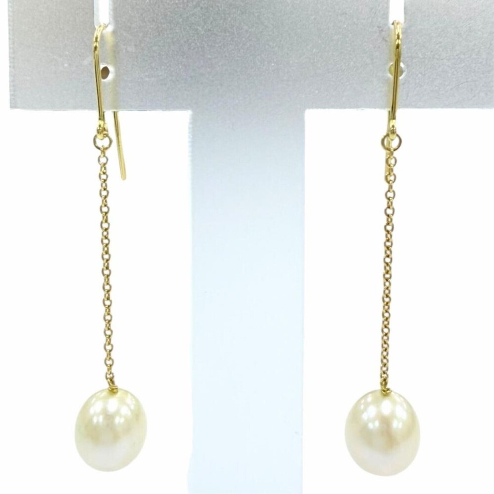 TIFFANY & CO. Gold Pearl Earrings